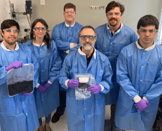The VirTech Bio development lab team in the laboratory