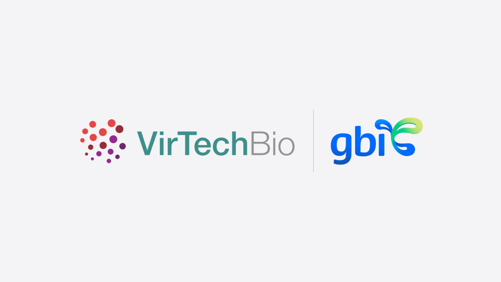 The VirTech Bio and GBI Biomanufacturing logos side by side.